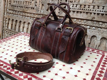 Load image into Gallery viewer, Doctor chocolate Leather Duffle Bag / Purse