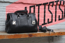 Load image into Gallery viewer, Black Leather Doctor Bag Handmade