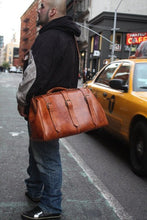Load image into Gallery viewer, Leather Duffle Bag & Purse