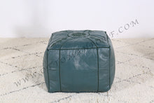 Load image into Gallery viewer, Blue Ottoman Blue Pouf