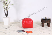 Load image into Gallery viewer, Happy Yellow Ottoman Pouf