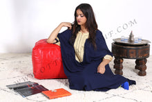 Load image into Gallery viewer, Happy Yellow Ottoman Pouf