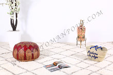 Load image into Gallery viewer, Fes Leather Ottoman Pouf