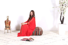 Load image into Gallery viewer, Handmade and HandWoven Moroccan Kilim Pouf