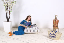 Load image into Gallery viewer, Moroccan rug pouf