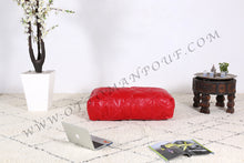 Load image into Gallery viewer, Brownish Leather Pouf