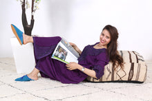 Load image into Gallery viewer, Moroccan pouf kilim