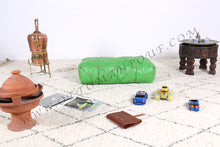 Load image into Gallery viewer, Pink Leather Pouf from New York