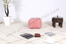 Load image into Gallery viewer, Purple Ottoman Pouf