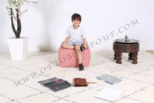 Load image into Gallery viewer, Purple Ottoman Pouf