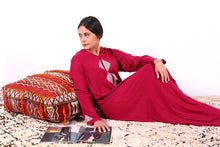 Load image into Gallery viewer, All Wool Footstool Kilim Pillow