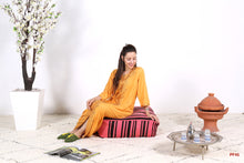 Load image into Gallery viewer, Tribal Moroccan pouf