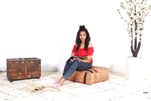 Load image into Gallery viewer, Fabulous Moroccan handmade Kilim pouf