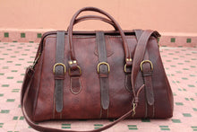 Load image into Gallery viewer, Leather Duffle Bag / Purse