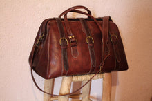 Load image into Gallery viewer, Leather Duffle Bag / Purse
