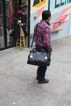 Load image into Gallery viewer, Black Leather Doctor Bag Handmade