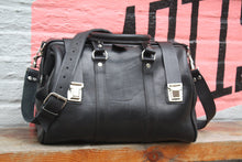 Load image into Gallery viewer, Black Leather Doctor Bag Handmade