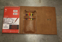 Load image into Gallery viewer, On SALE Refillable Leather Journals Leather Wrap for Sketchbook Ask a Question