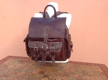 Load image into Gallery viewer, Saddleback Leather Squared Backpack & New Brown Leather