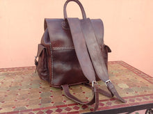 Load image into Gallery viewer, Saddleback Leather Squared Backpack & New Brown Leather