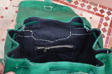 Load image into Gallery viewer, Green Organic Dye - Leather Backpack with Soft Lining