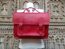 Load image into Gallery viewer, Genuine leather School Backpack - Cross body satchel - straps are all removable