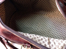 Load image into Gallery viewer, Retro Sangria Brown Leather Travel Duffle Bag & Purse