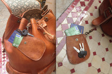 Load image into Gallery viewer, indiana jones Rustic Leather Handstitched Backpack