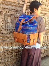 Load image into Gallery viewer, Spring Tribal Backpack Carpet and Leather " on sale "