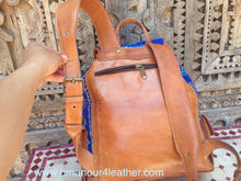 Load image into Gallery viewer, Spring Tribal Backpack Carpet and Leather " on sale "