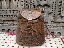 Load image into Gallery viewer, Genuine Real Snake Skin Backpack