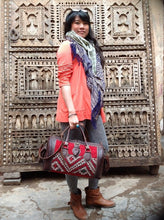 Load image into Gallery viewer, Tapestry Cross Body Purse Travel Carry one Winter looking duffle