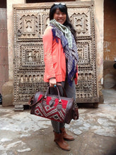 Load image into Gallery viewer, Tapestry Cross Body Purse Travel Carry one Winter looking duffle
