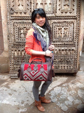 Load image into Gallery viewer, Tapestry Cross Body Purse Travel Carry one Winter looking duffle