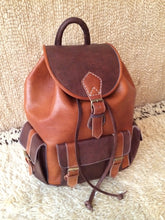 Load image into Gallery viewer, Backpack indiana jones Rustic Leather bag