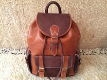 Load image into Gallery viewer, Backpack indiana jones Rustic Leather bag