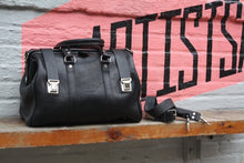 Load image into Gallery viewer, Black Leather Doctor Bag Handmade
