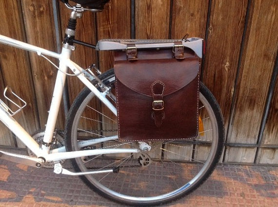 New York Leather Bicycle Saddle Bag