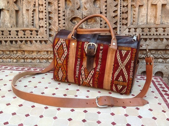 Handmade Recycled Kilim in this amazing Purse