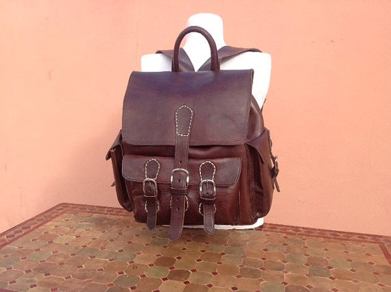 Saddleback Leather Squared Backpack & New Brown Leather