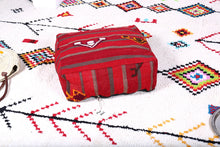Load image into Gallery viewer, Moroccan Embroidered Pouf kilim
