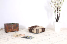 Load image into Gallery viewer, Handmade and HandWoven Moroccan Kilim Pouf
