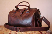 Load image into Gallery viewer, Small Leather Duffle Bag
