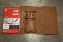 Load image into Gallery viewer, On SALE Refillable Leather Journals Leather Wrap for Sketchbook  Ask a Question

