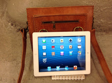 Load image into Gallery viewer, Ipad Leather Cross Body Mini Bag / Satchel
