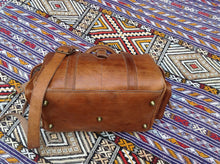 Load image into Gallery viewer, Handmade Leather GYM Duffle Bag  and Purse
