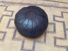 Load image into Gallery viewer, Get Some Chocolate Looking for your Home Decor - Handmade Brown Leather Pouf
