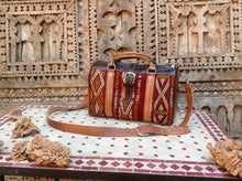 Load image into Gallery viewer, Handmade Recycled Kilim in this amazing Purse
