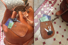 Load image into Gallery viewer, indiana jones Rustic Leather Handstitched Backpack
