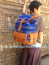 Load image into Gallery viewer, Spring Tribal Backpack Carpet and Leather &quot; on sale &quot;
